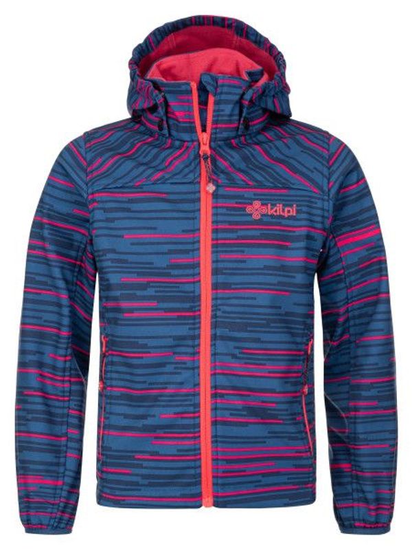 Kilpi Blue Girls' Patterned Softshell Jacket Kilpi RAVIA