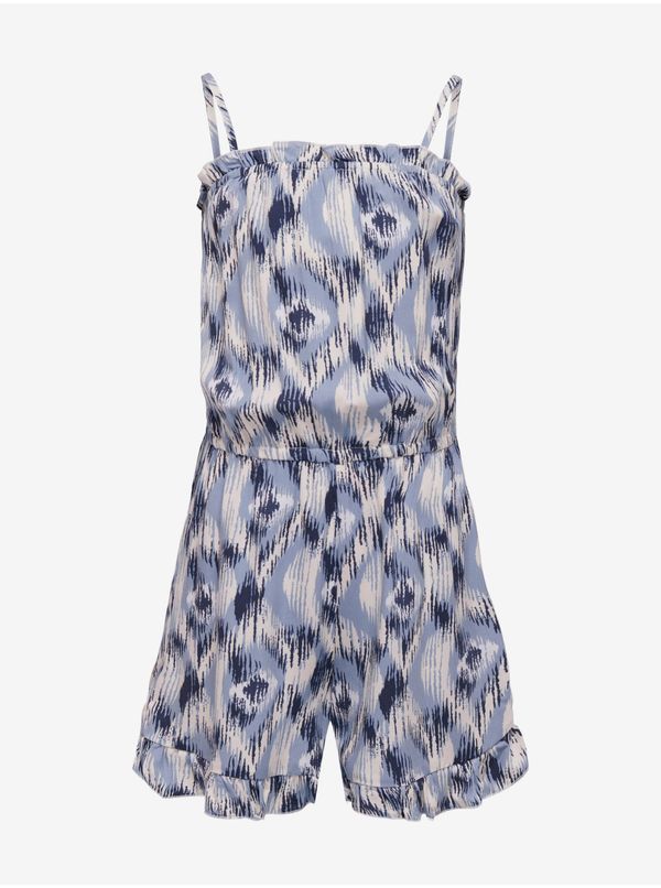 Only Blue Girly Patterned Overall ONLY Nova - Girls
