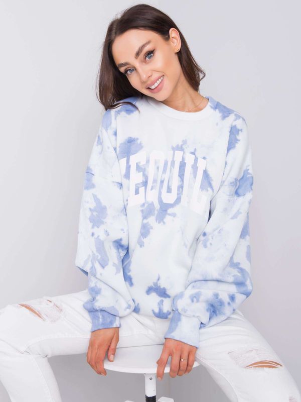 Fashionhunters Blue sweatshirt Tamara RUE PARIS