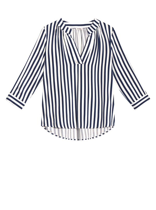 Orsay Blue-white striped blouse with three-quarter sleeve ORSAY - Women