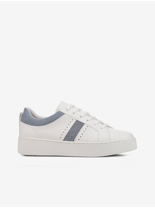 GEOX Blue-White Women's Sneakers on the Geox Platform - Women