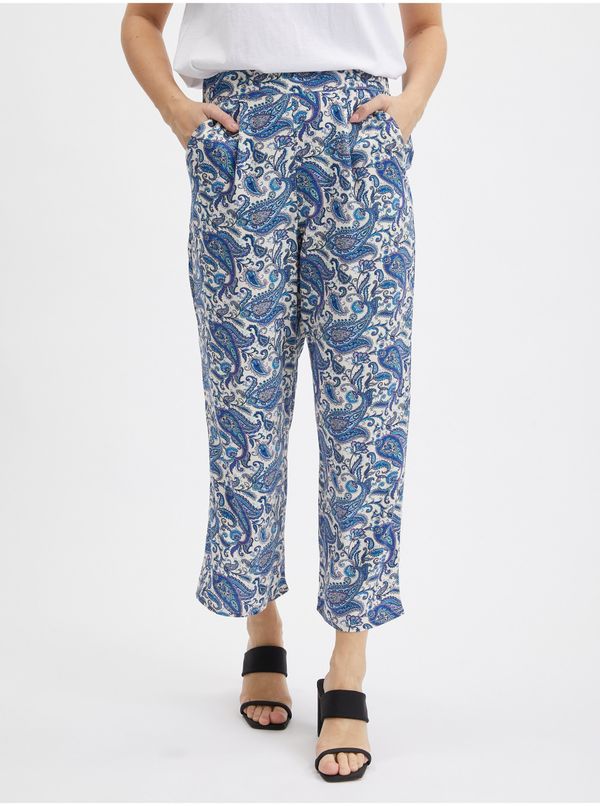 Orsay Blue women's patterned culottes ORSAY