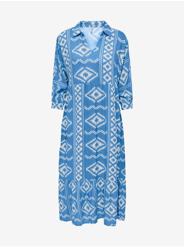 Only Blue Women's Patterned Midishats ONLY Ally - Women