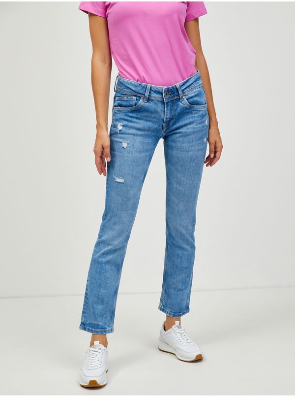Pepe Jeans Blue women's slim fit jeans Pepe Jeans Saturn - Women