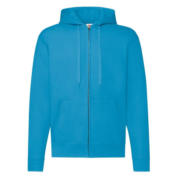 Fruit of the Loom Blue Zippered Hoodie Classic Fruit of the Loom