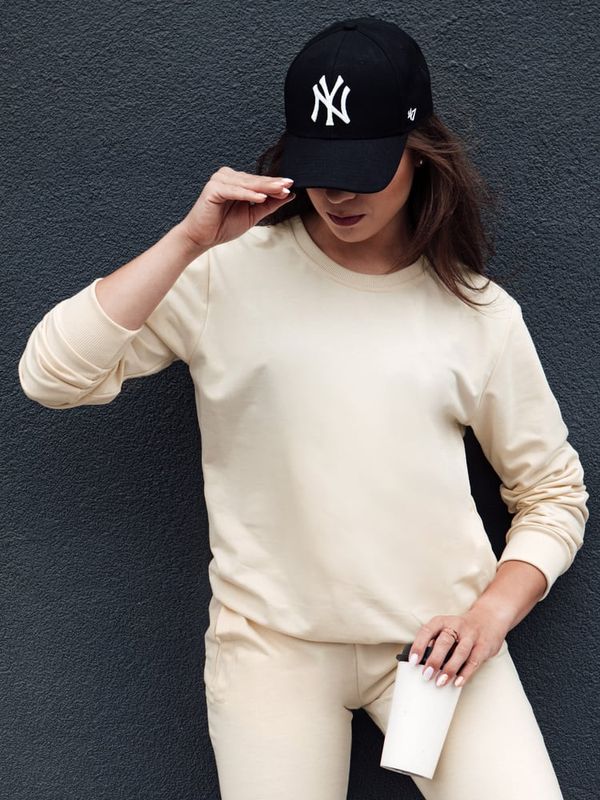 DStreet Bluza damska GLAMFLAIR kremowa Dstreet