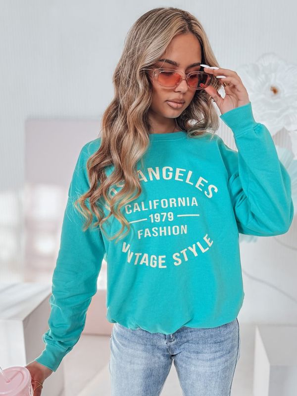 DStreet Bluza damska one size oversize KALISTYLE turkusowy Dstreet