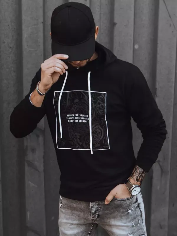 DStreet Bluza męska czarna Dstreet