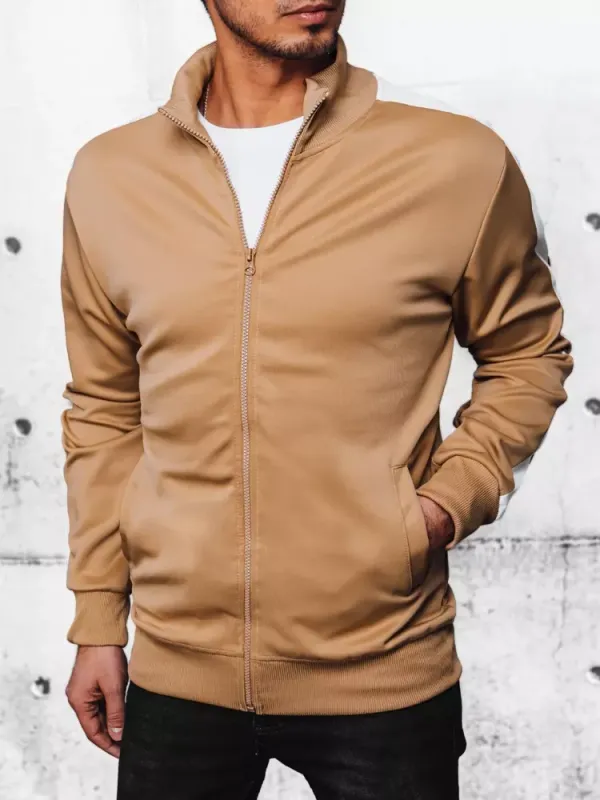 DStreet Bluza męska rozpinana khaki Dstreet