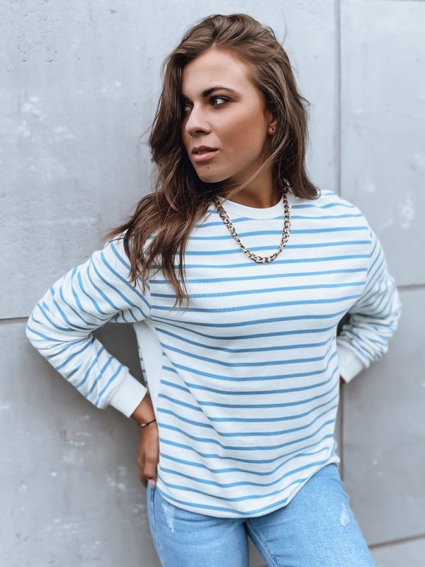 DStreet Bluzka damska NAGINI w biało-niebieskie paski Dstreet