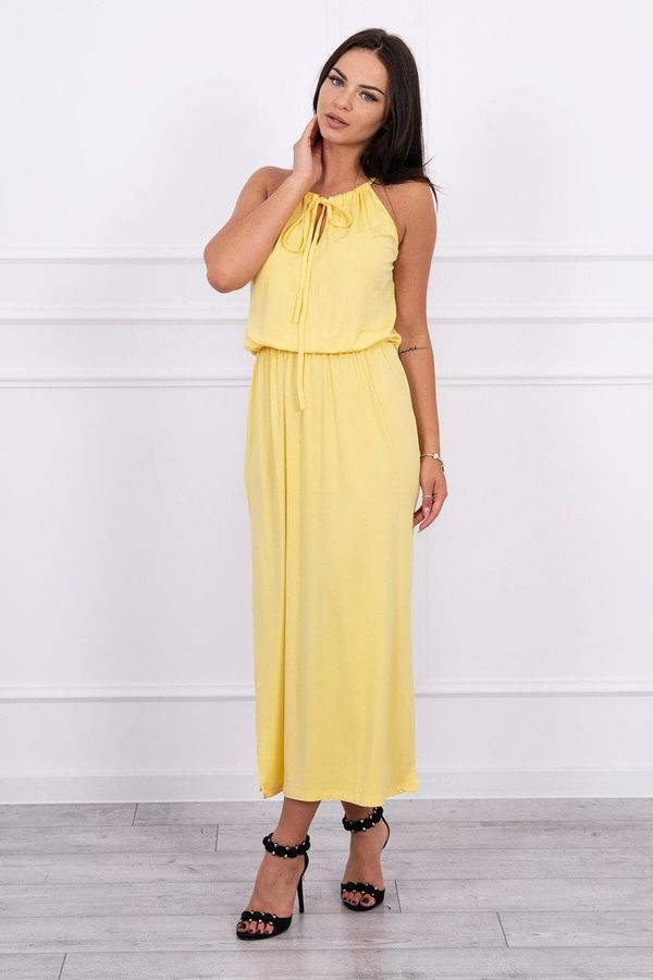 Kesi Boho dress with a yellow fly