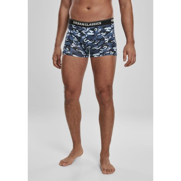 Urban Classics Boxer Shorts 3-pack blue camo/orange camo/black