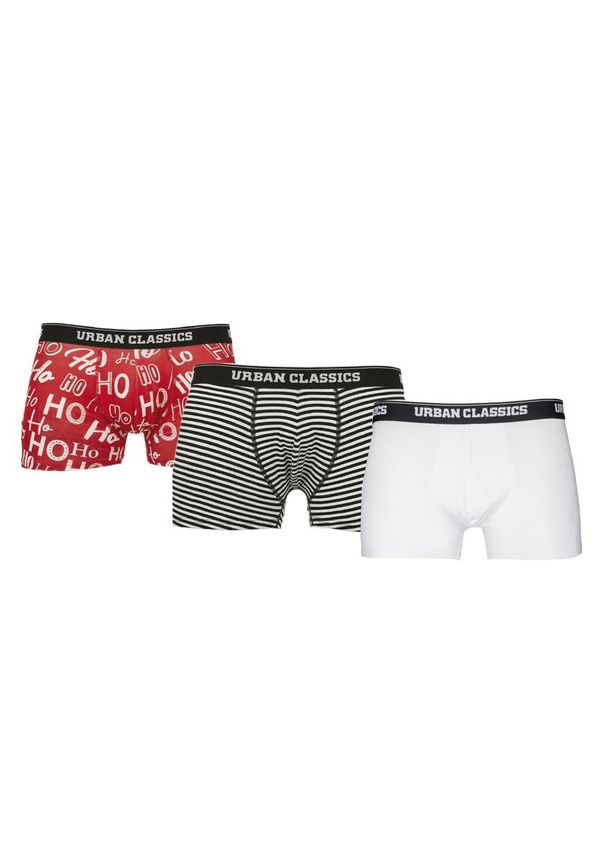 UC Men Boxer Shorts 3-Pack Hohoho aop+blk/wht+wht