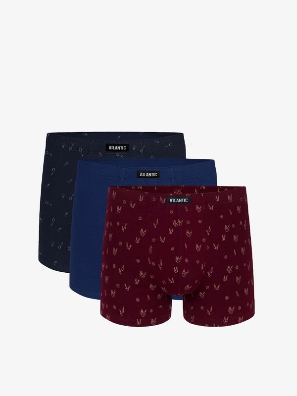 Atlantic Boxer shorts Atlantic 3MH-025 A'3 S-3XL navy blue-blue-wine 05