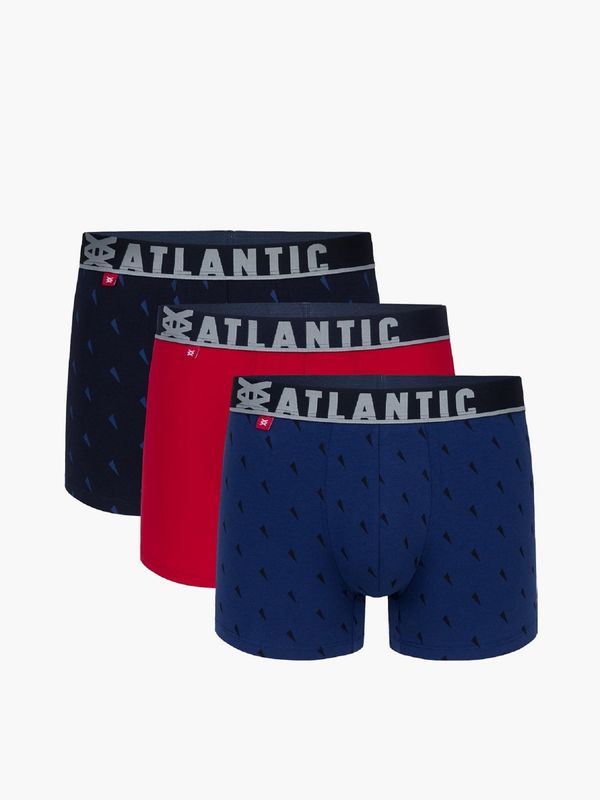 Atlantic Boxer shorts Atlantic 3MH-174 A'3 S-2XL navy blue-red-blue 033