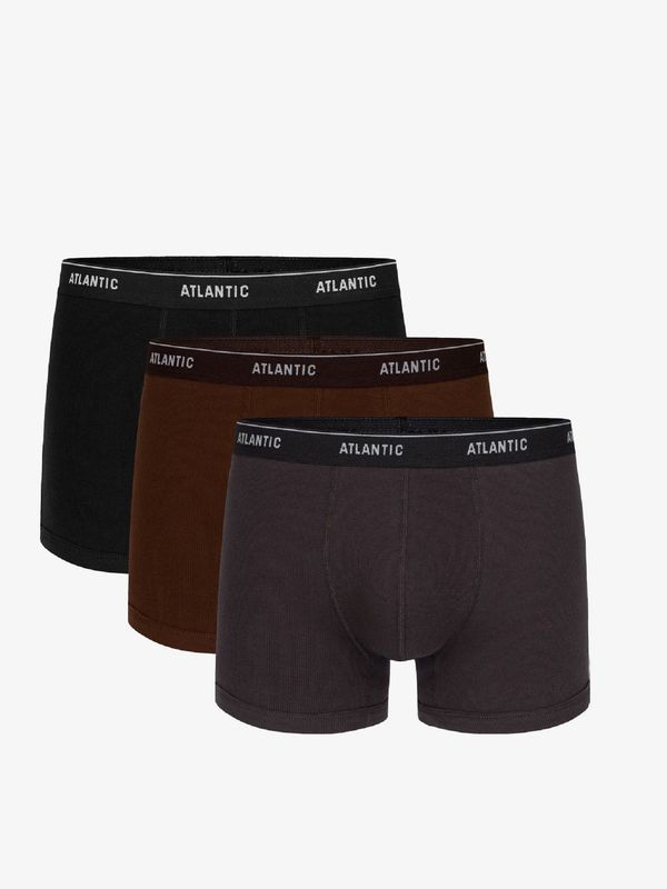 Atlantic Boxer shorts Atlantic 3MH-179 A'3 S-2XL graphite-black-chocolate 088