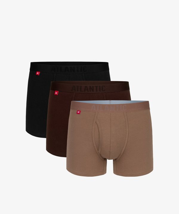 Atlantic Boxer shorts Atlantic 3MH-184 A'3 S-2XL chocolate-cappucino-black 1