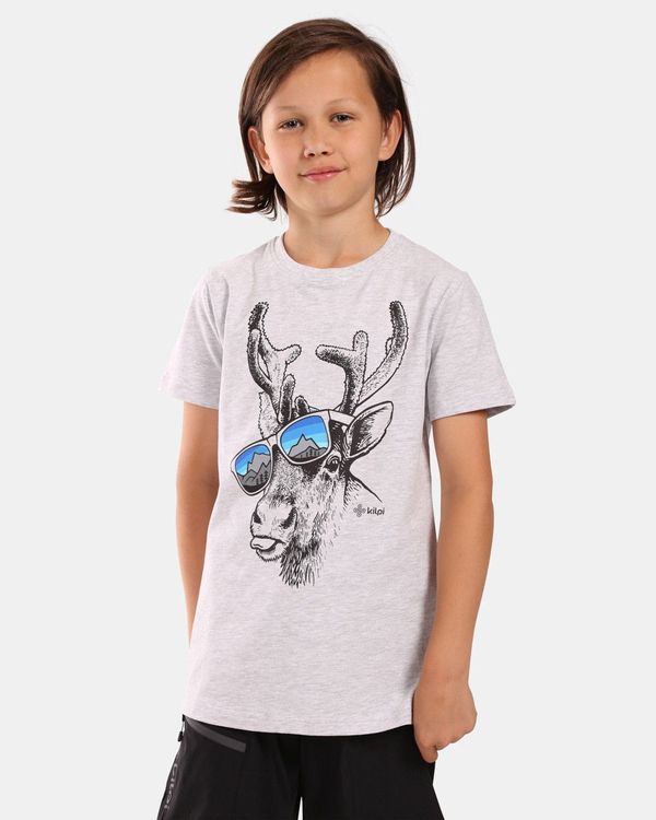 Kilpi Boys' cotton T-shirt Kilpi SALO-JB White