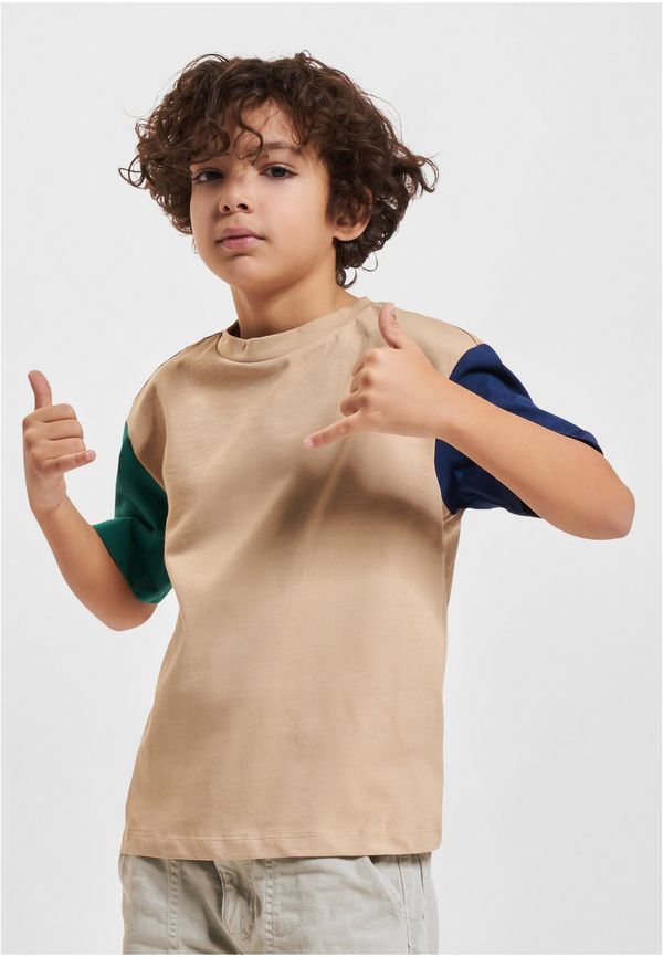 Urban Classics Kids Boys' Organic Oversized T-Shirt Colorblock unionbeige