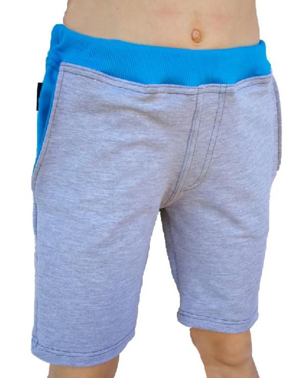 Kukadloo Boys' shorts - gray melange-dark turquoise