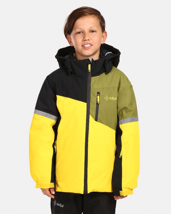 Kilpi Boys' ski jacket Kilpi FERDEN-JB Yellow