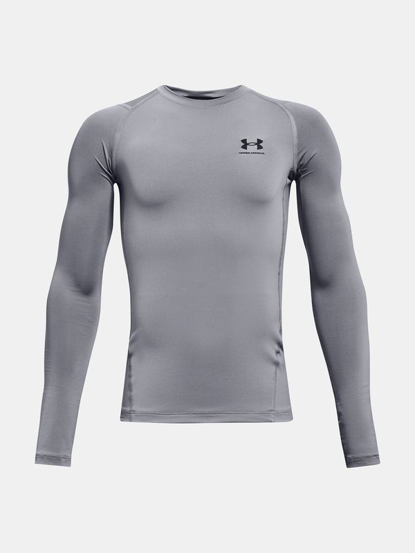 Under Armour Boys' T-shirt Under Armour UA HG Armour LS-GRY - Boys