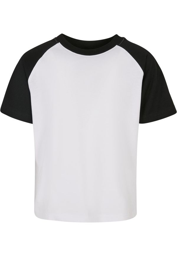 Urban Classics Kids Boys' T-shirt with contrasting raglan white/black