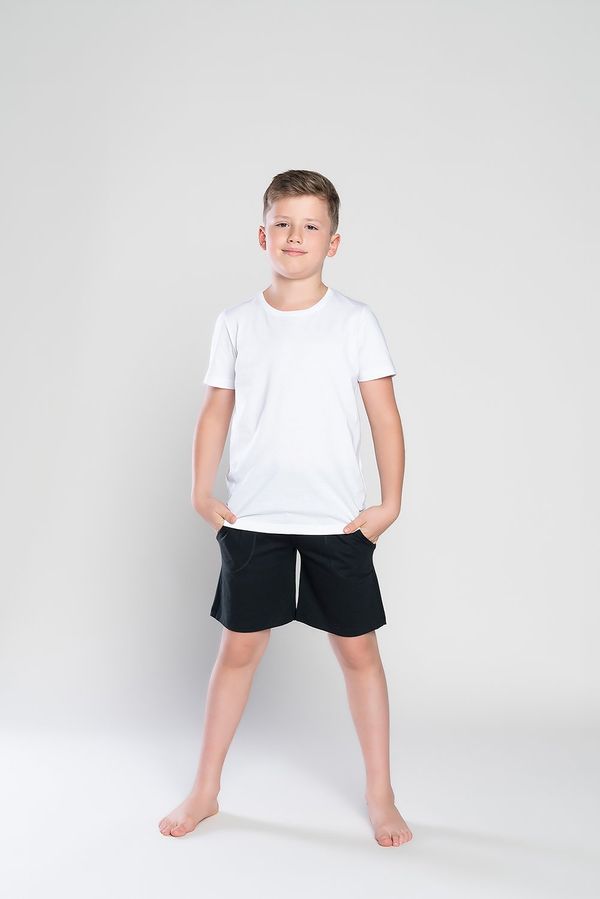 Italian Fashion Boys' T-shirt with short sleeves Tytus - white