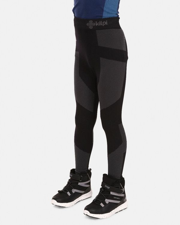 Kilpi Boys' thermal underwear Kilpi NIEL-JB Black