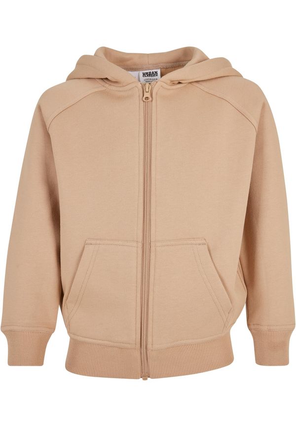 Urban Classics Kids Boys' zip-up hoodie in beige