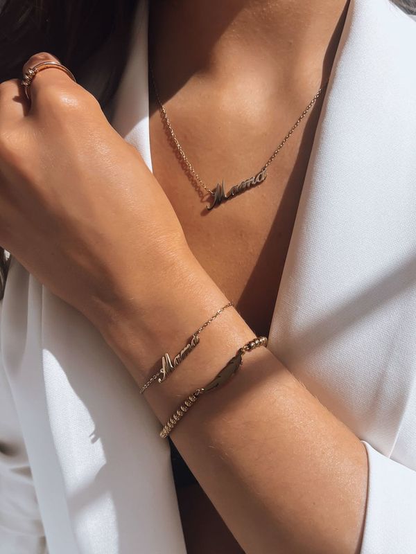 DStreet Bransoletka damska MAMA złota Dstreet