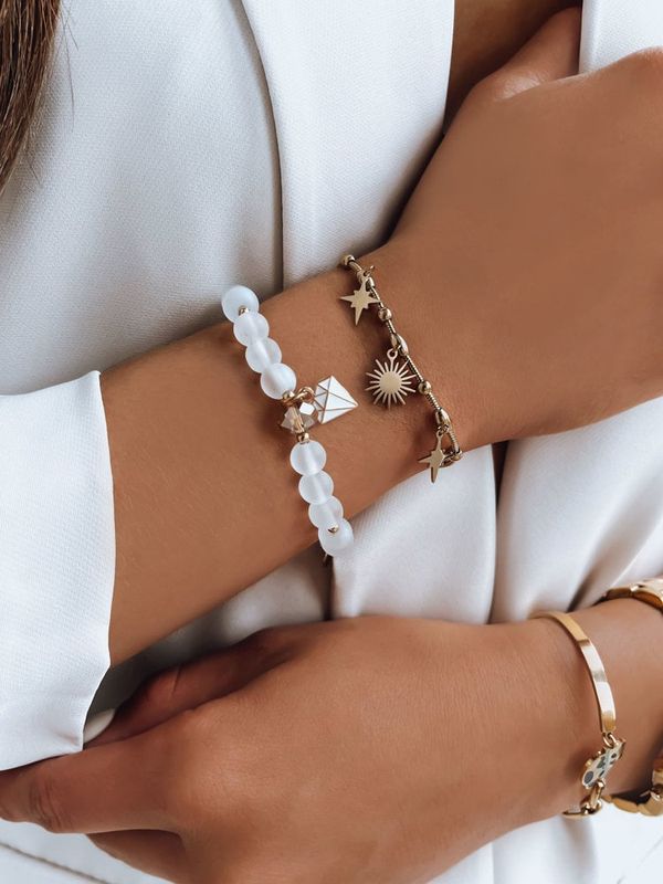 DStreet Bransoletka SHINE LIKE A DIAMOND biała Dstreet