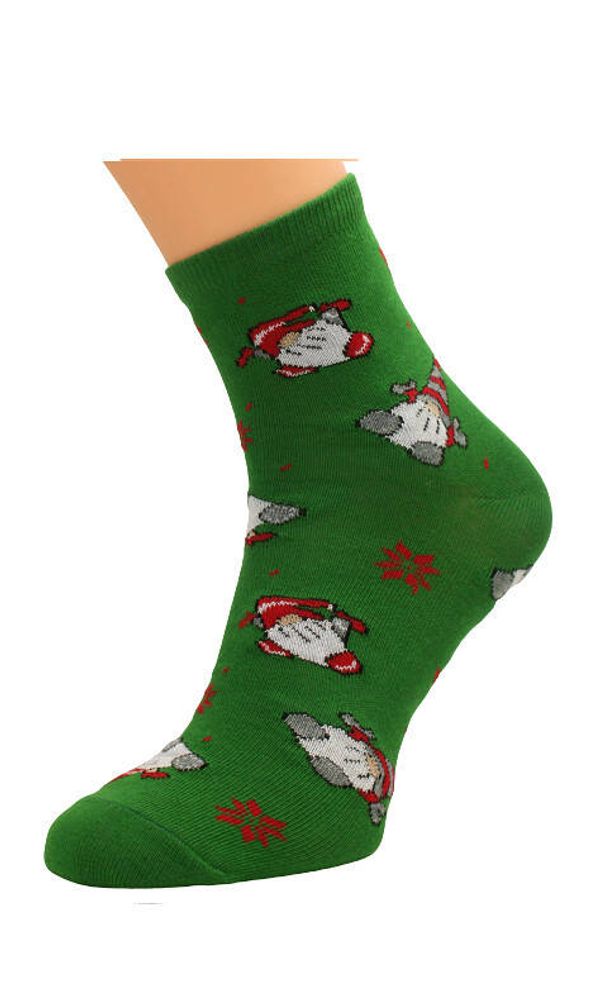 Bratex Bratex 2988 X-Mass Socks Women's 36-41 green d-984