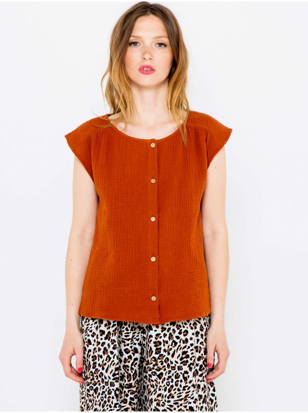 CAMAIEU Brick blouse CAMAIEU - Women