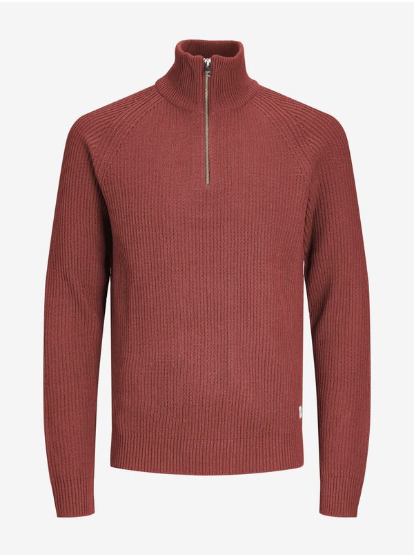 Jack & Jones Brick Men's Sweater Jack & Jones Pannel - Men