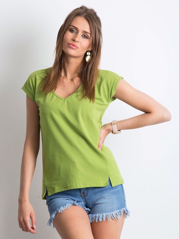 Fashionhunters Bright green Vibes T-shirt