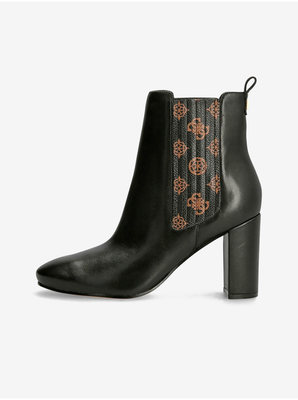 Guess Brown and Black Women's Leather Ankle Boots Guess - Women