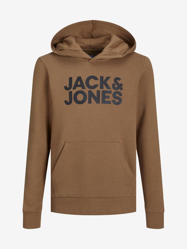 Jack & Jones Brown Boys' Hoodie by Jack & Jones Corp