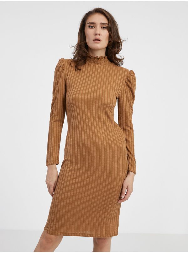 JDY Brown Ladies Sweater Dress JDY Edna - Ladies