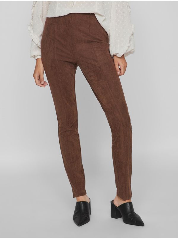 Vila Brown Ladies Trousers VILA Sudas - Ladies