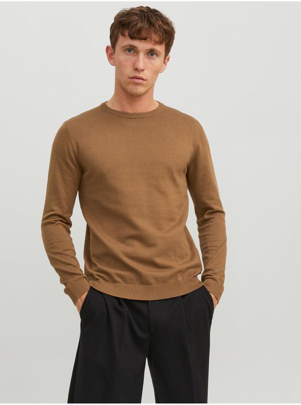 Jack & Jones Brown Mens Basic Sweater Jack & Jones Basic - Men