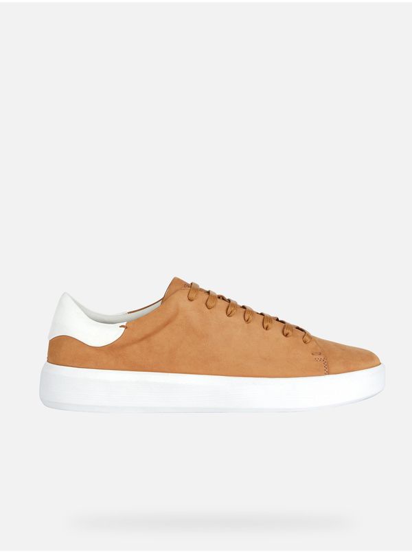 GEOX Brown Mens Suede Sneakers Geox - Men