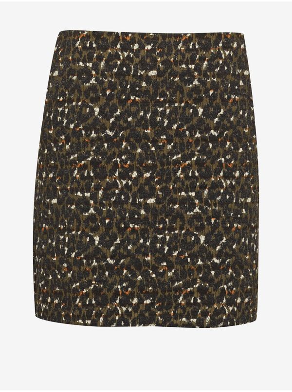 CAMAIEU Brown patterned women's skirt CAMAIEU - Women's
