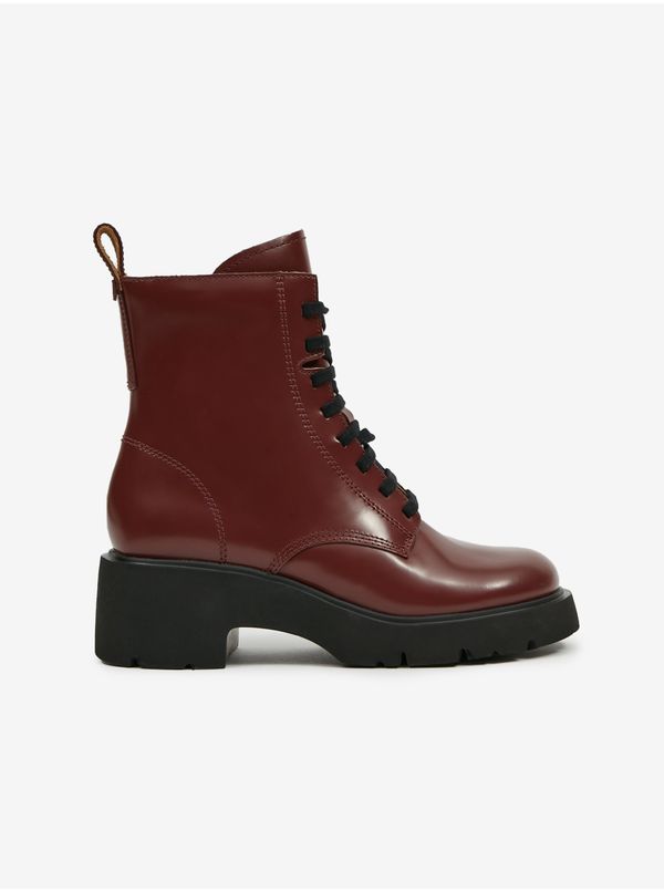 Camper Burgundy women's ankle leather boots Camper - Women's