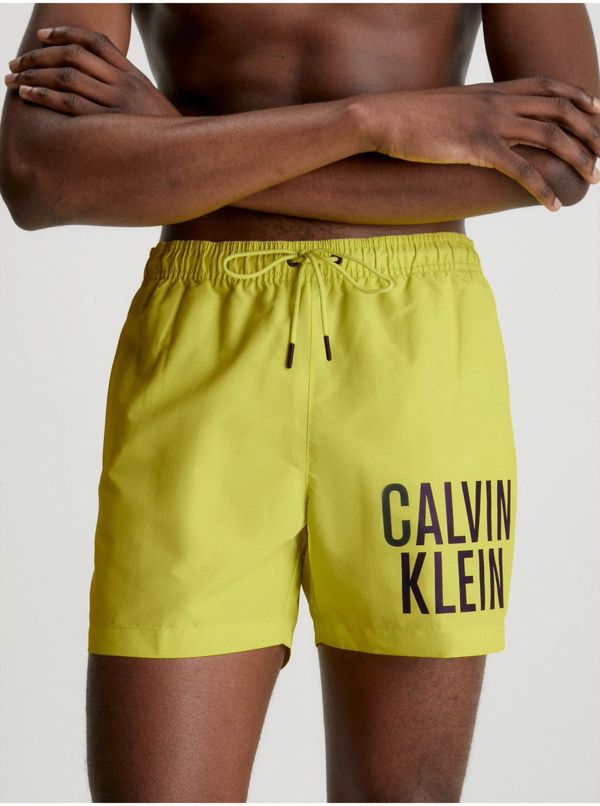 Calvin Klein Calvin Klein Men's Yellow Underwear Intense Power-Medium Dra Swimsuit - Men's