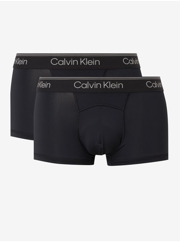Calvin Klein Calvin Klein Set of two black boxer shorts in black with elastic hem 2PK C - Men