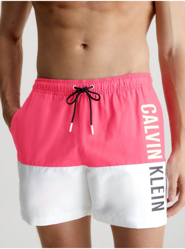 Calvin Klein Calvin Klein Underwear Intense Power-Medium Draws Men's White & Pink Swimsuit - Men's