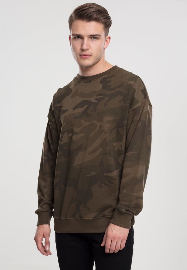 Urban Classics Camo Crewneck Olive Camo