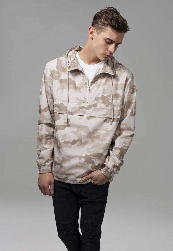 UC Men Camo Pull Over Windbreaker sandcamo