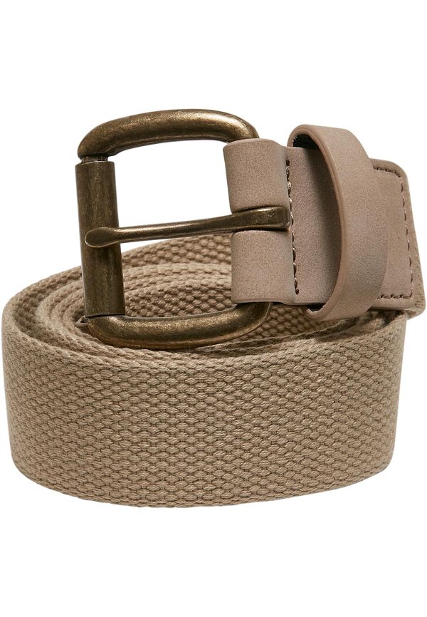 Urban Classics Accessoires Canvas belt with loops beige